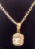 CONJUNTO CORDÃO COM PINGENTE "FACE DE CRISTO"